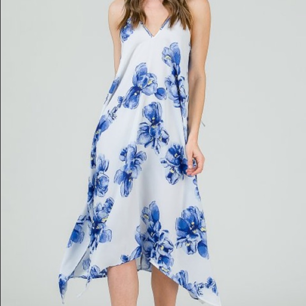 Blue Floral Dress